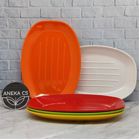 Jual Piring Persegi Panjang Melamin Inch Piring Oval Melamine