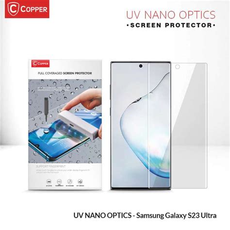 Jual Samsung Galaxy S23 Ultra Copper Nano Uv Glue Tempered Glass Di