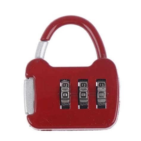 Cadenas De Bagage Red Mini Sac Dos Antivol En Alliage De Zinc