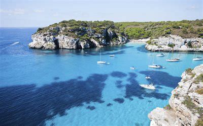 Télécharger fonds d écran Minorque 4k Mer Méditerranée l été la