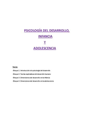 Psicologia Del Desarrollo Infancia Y Adolescencia Pdf