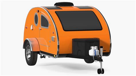 Teardrop Camping Trailer Simple Interior 3d Model 49 3ds Blend