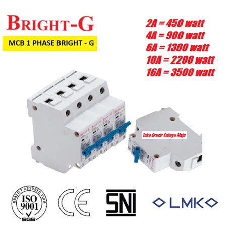 Jual Mcb Phase Bright G New Pallas A A A A A Single Pole