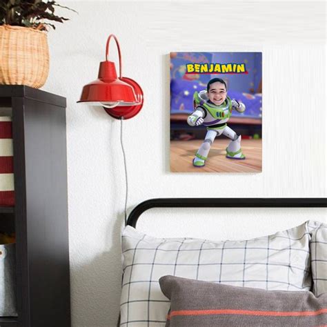 Personalized Buzz Lightyear Canvas Buzz T Custom Buzz Etsy