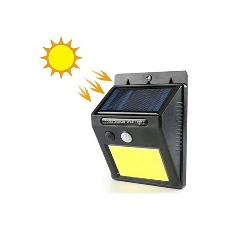 Lampka Solarna 48 LED COB Lampa Z Czujnikiem Zmierzchu I Ruchu RC