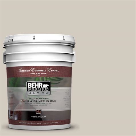 BEHR Premium Plus Ultra 5 Gal N220 2 Ashen Tan Eggshell Enamel