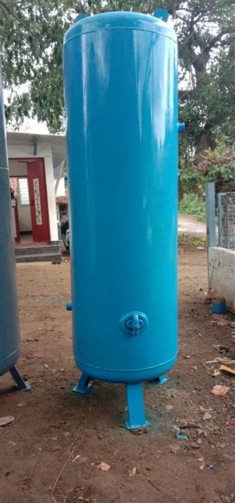 Vertical Mild Steel Air Receiver Tank Storage Capacity Litre