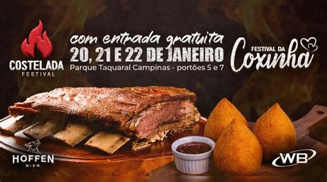 Costelada Bbq E Festival Da Coxinha Iniciam Temporada Em Campinas