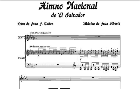 Himno Nacional De El Salvador