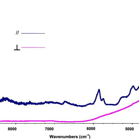 The Polarized Near Infrared Absorption Spectra Of An Aligned