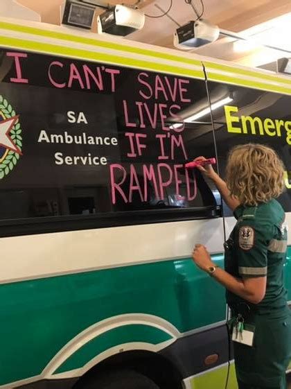 Sa Paramedics Ordered To Stop Chalking Ambulances With Anti Government