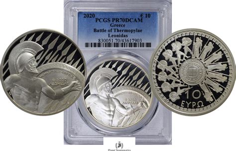 Greece Silver Euro Pcgs Pr Dcam Ma Shops