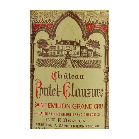 Ch Teau Pontet Clausure Grand Cru Of St Emilion