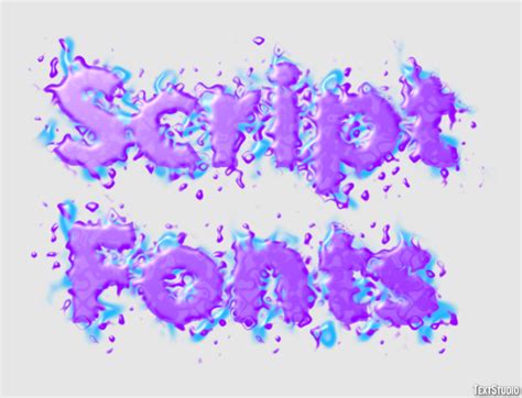 Script Fonts Text Effect and Logo Design Font