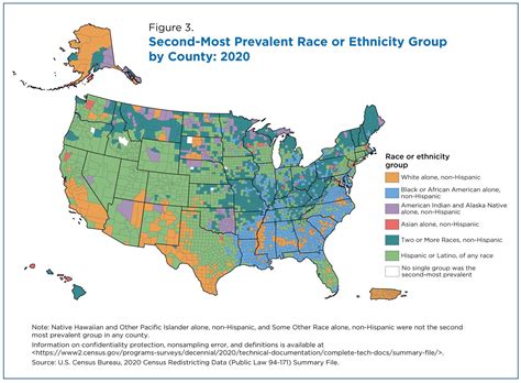 Second Most Prevalent Race Or Ethnicity By Us County As Of 2020 Census Data Mapporn