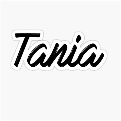 Tania Sticker For Sale By Shalomjoy Redbubble