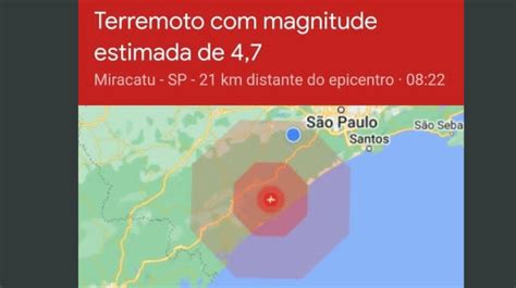 Terremoto Assusta Moradores Do Litoral E Interior De S O Paulo Site