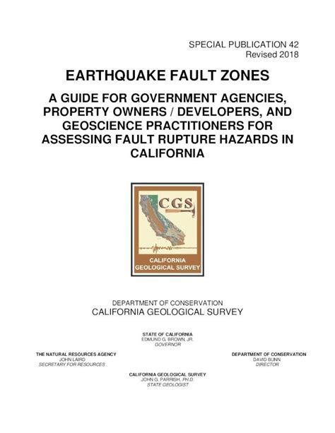 PDF EARTHQUAKE FAULT ZONES IV PREFACE The Purpose Of The Alquist