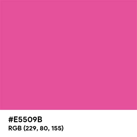 Dark Hot Pink color hex code is #E5509B