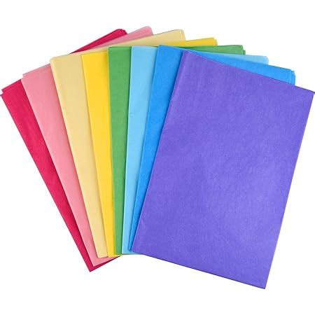 MIAHART 100 Sheets Multicolor Tissue Paper Bulk 35x50cm Gift Wrapping