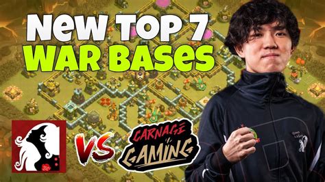 New Top 7 Th14 War Base With Link Queen Walkers Vs Carnage Gaming