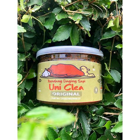 Jual Rendang Daging Sapi Asli Uni Clea Khas Padang Gr Halal