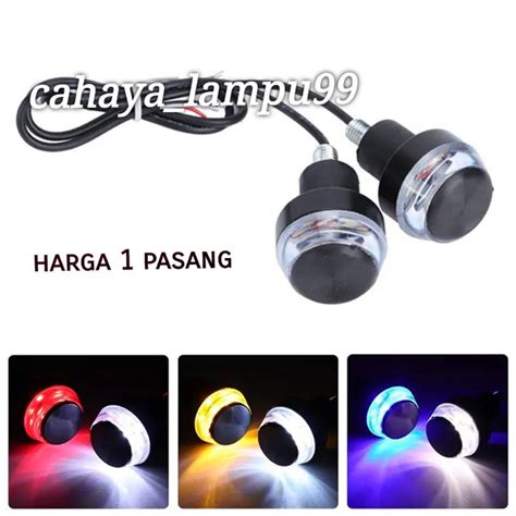 Jual ORI JALU STANG MOTOR LAMPU LED UNIVERSAL 2 WARNA SENJA SEIN