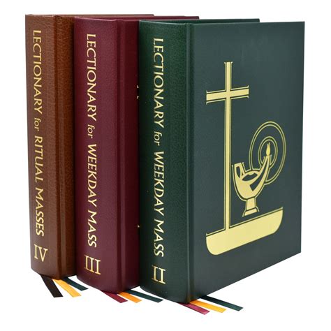 Catholic Book Lectionary Weekday Set Of 3 Pulpit Size