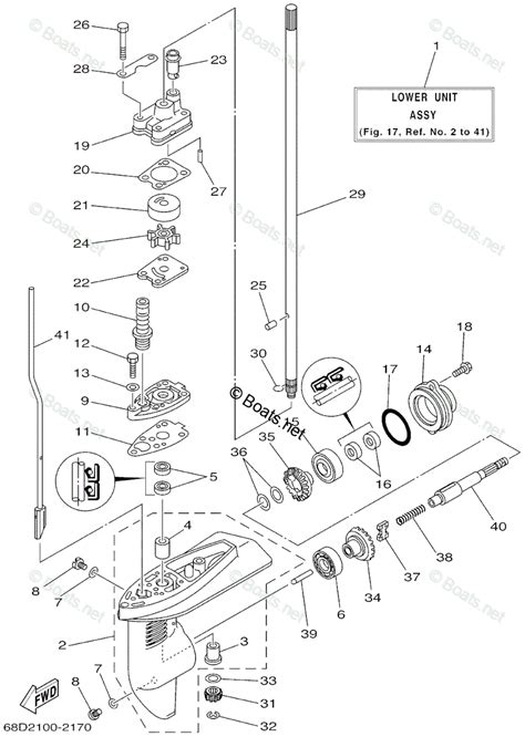 Yamaha Outboard 2002 Oem Parts Diagram For Lower Casing Drive 1