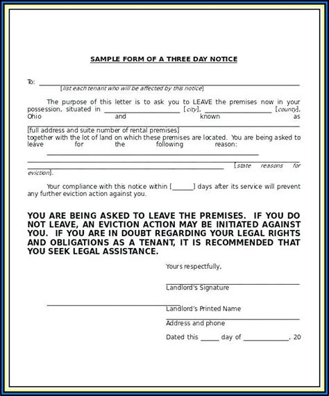 3 Day Eviction Notice Form Palm Beach County Florida 2024