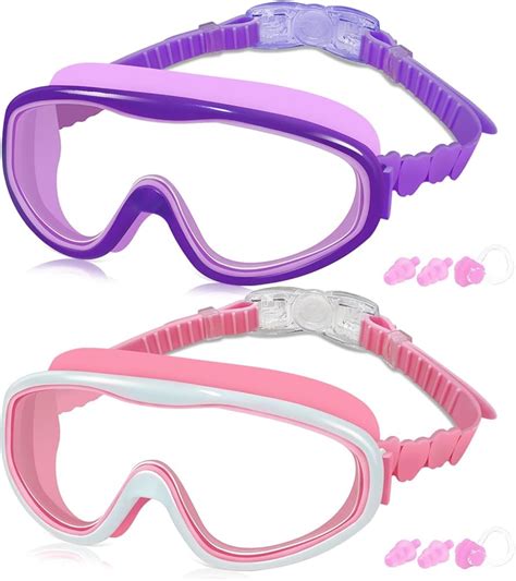 Kids Swim Goggles With Nose Cover