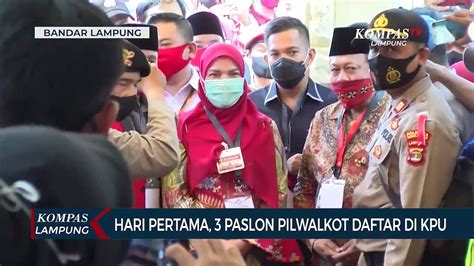 Pasangan Bakal Calon Resmi Daftar Ke Kpu Untuk Pilwalkot Bandar