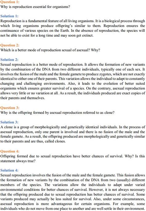 HBSE 12th Class Biology Solutions Chapter 1 Reproduction In Organisms