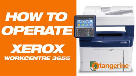 TUTORIAL HOW TO OPERATE XEROX WORKCENTRE 3655 DIGITAL LASER COPIER