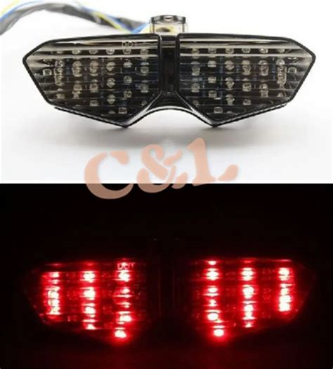 Motorcycle Smoke Taillight With Turn Signals Led Lamp Fit For Yamaha Yzf R6 2003 2004 2005lamp