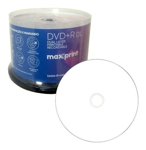 Dvd R Printable Maxprint Dual Layer Gb Xgd Frete Gr Tis