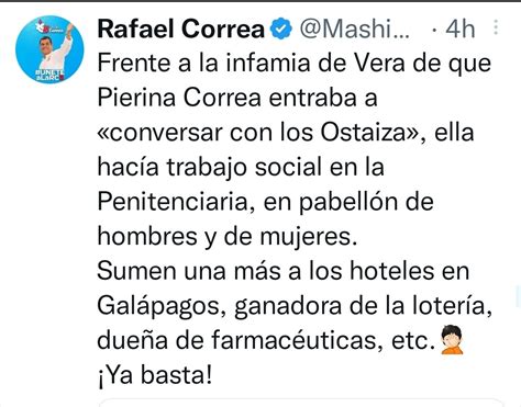 boris ramiro montero on Twitter RT Feramosa Según correa la ñaña