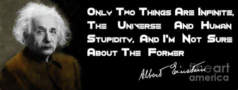 Einstein S Quote On Human Stupidity Photograph By Doc Braham Pixels