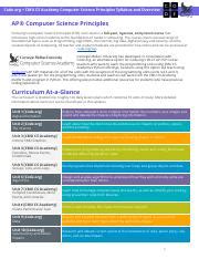 Code Org Cmu Cs Academy Csp Syllabus Pdf Code Org Cmu Cs