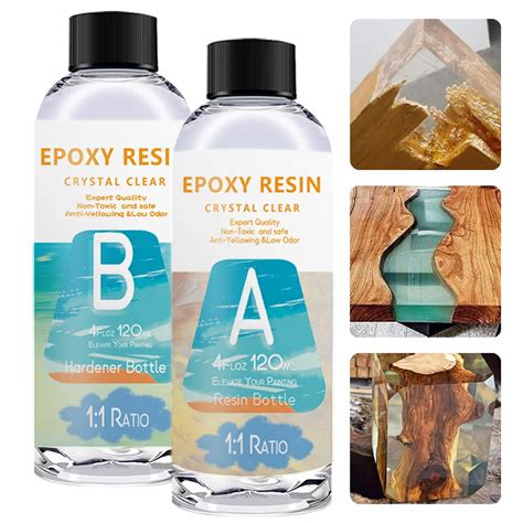 8oz 1 1 Epoxy Resin Crystal Premium Resin Kit Resin Art Products For Your Diy Jewelry Making