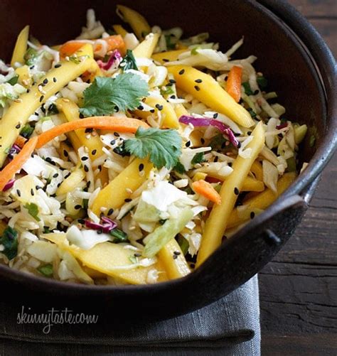 Asian Cabbage Mango Slaw Skinnytaste