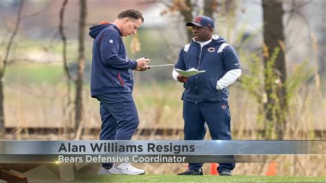 Bears Defensive Coordinator Alan Williams Resigns Abruptly Youtube