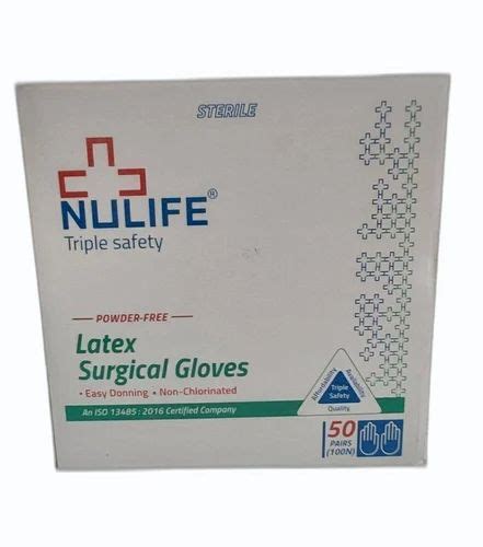Nulife Latex Surgical Gloves At ₹ 22piece Surgical Gloves In