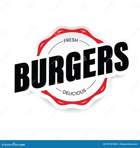 Hot Burgers Vintage Restaurant Sign Cartoon Vector 149551545