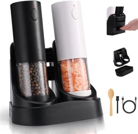 Electric Salt And Pepper Grinder Set Of Set Of Qfc