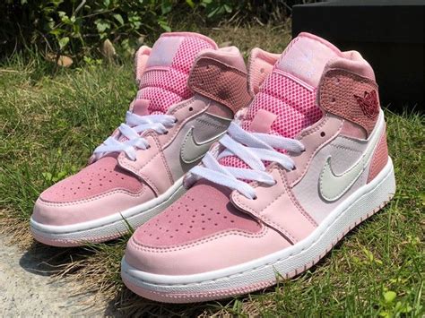 2020 Air Jordan 1 Mid Digital Pink For Girls Cw5379 600 Air Jordan 1 Mid Digital Pink Pink