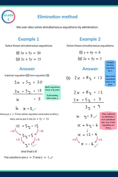 How To Do Simultaneous Equations