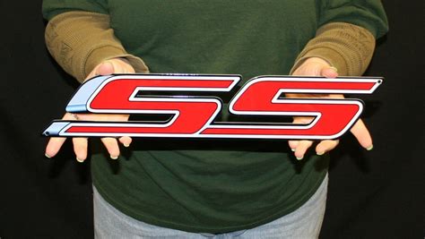 CHEVROLET SS Wall Emblem Red Flat Metal Art Sign - Etsy