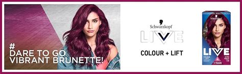 Schwarzkopf Live Colour Lift Purple Hair Dye 3 Pack Permanent Colour With Vibrant Results