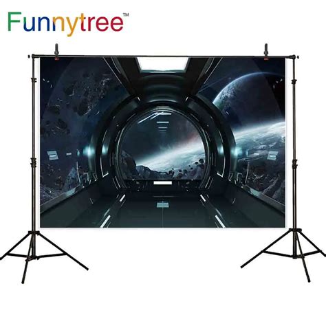 Funnytree backdrop for photographic studio spaceship planet universe Science fiction ...